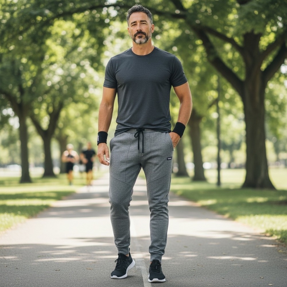 Zanerobe Sureshot Jogger Pants‎ Mens 34 Grey Marle Slim Tapered Sweatpants
